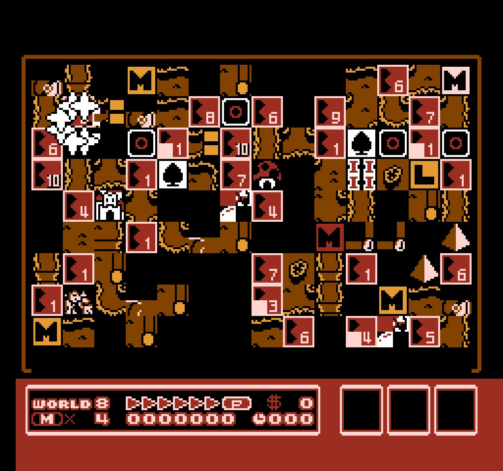 A black/brown/red level